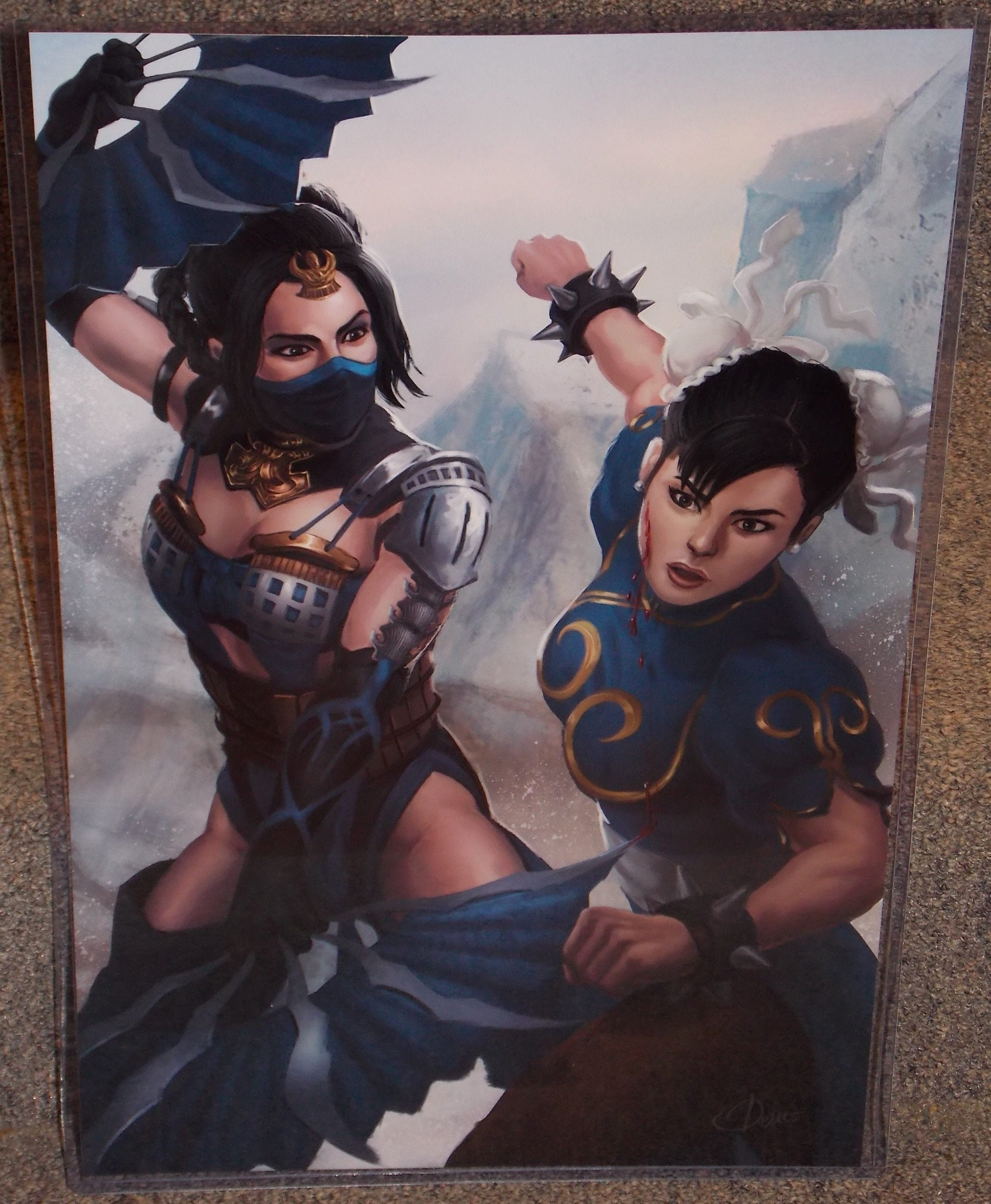 Mileena as Katarina and Chun-Li (Classic) as Karma at League of