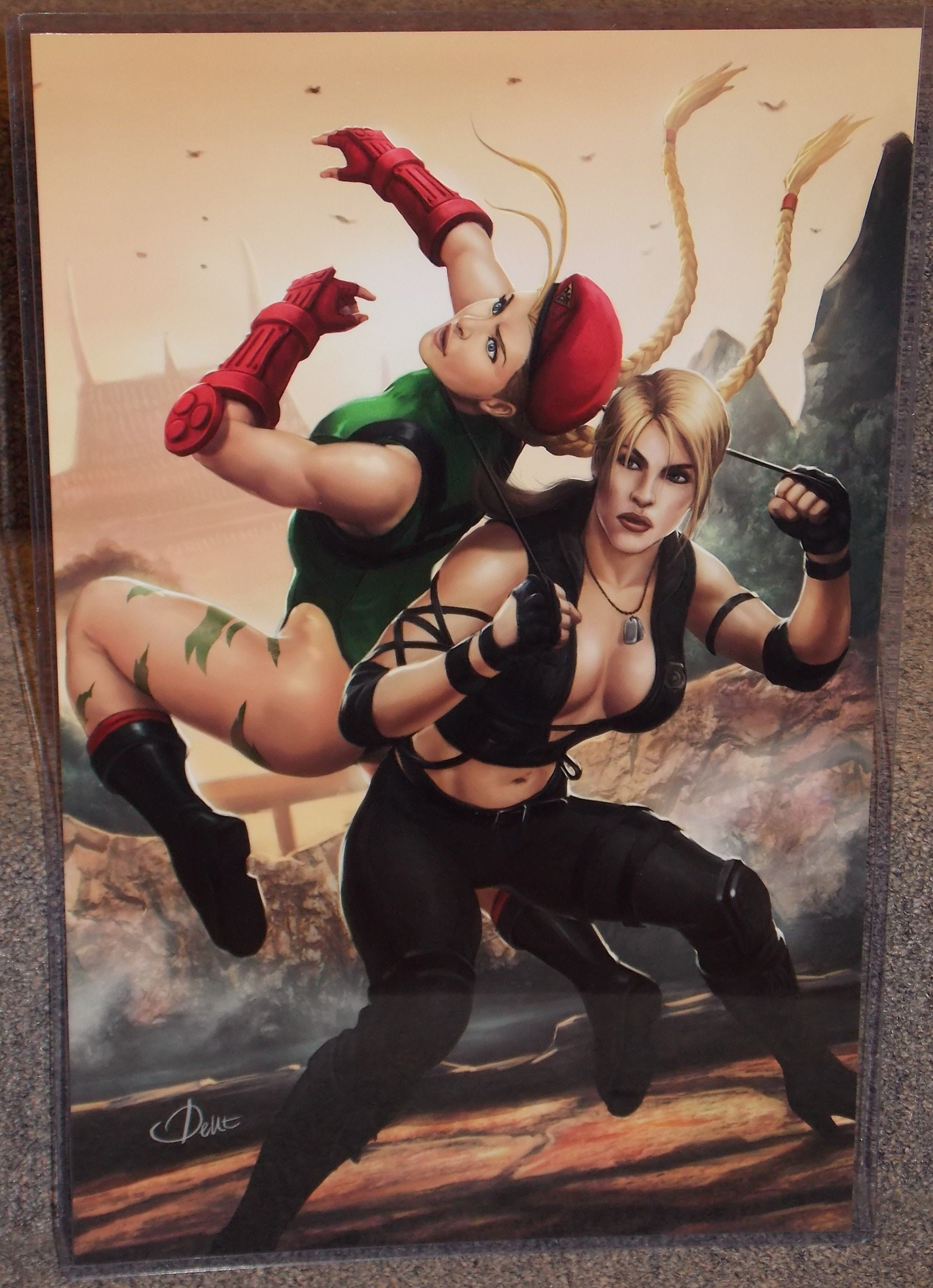 Street Fighter Cammy White Engraved Holo Foil Character Art