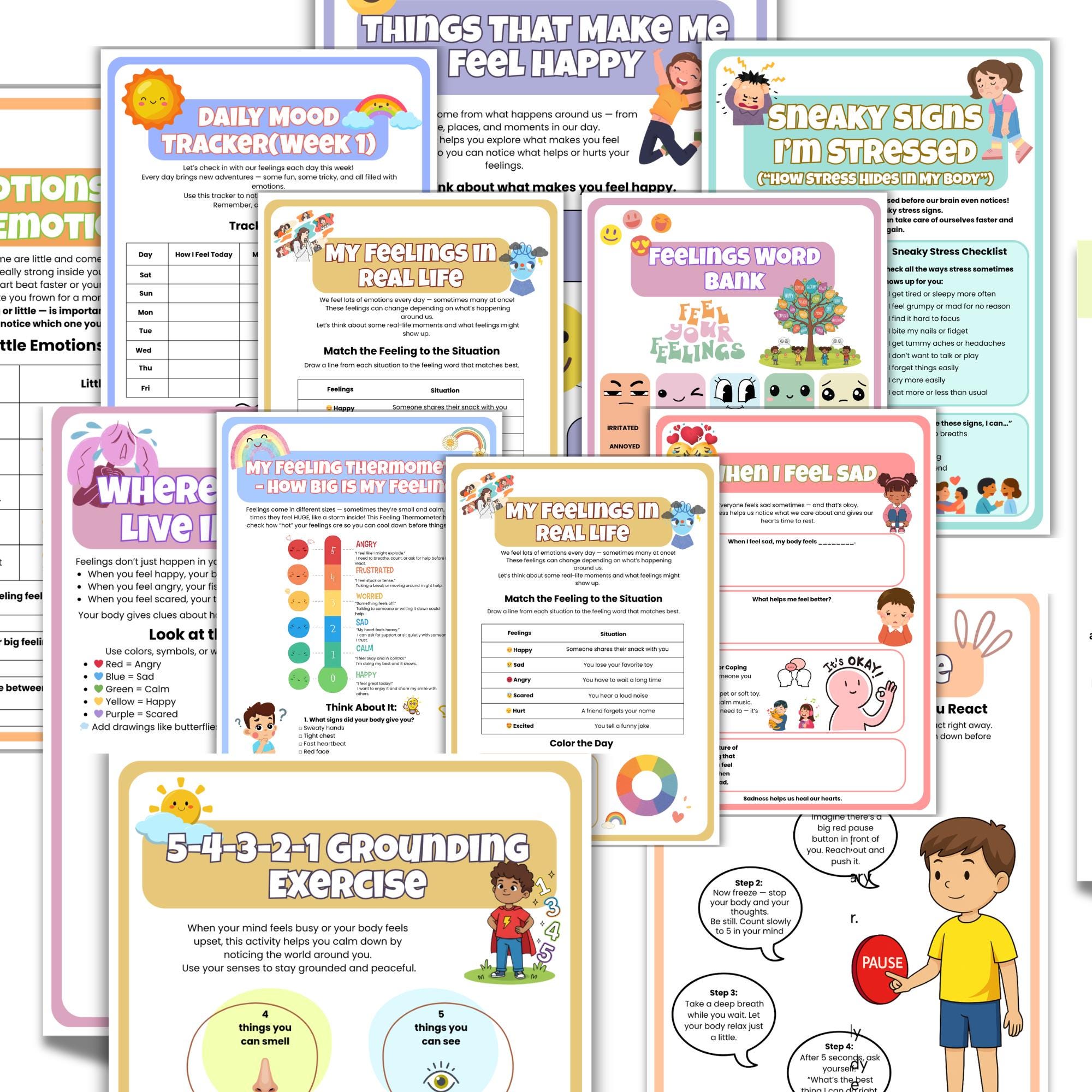 100+ Kids Coping Skills Toolkit Printable | Emotional Regulation ...