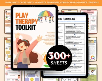 Play Therapy Toolkit Bundle – 300+ Printable Therapy Resources | Copying Skills