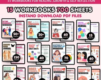 Whole Shop Therapy Bundle | Trauma | Anxiety | CBT DBT Tools | Therapy worksheets PDF | 700+ Sheets