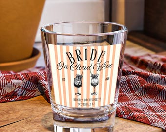 Copa de chupito de vino "Novia en las nubes" / Despedida de soltera 42,5 g