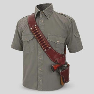 Leather Shoulder Holster: Smith & Wesson 629 N Frame, .44 Caliber