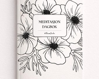 Meditasjonsdagbok | 31 dager med meditasjon og refleksjon | Printbar digital dagbok på norsk
