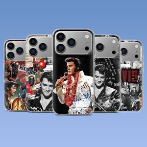 Elvis Presley Phone Case Music Legend Cover for iPhone 17e, 17Pro, 16e, 16, 15, 14, 13, 12, Samsung S26, A56, S25, A16, Pixel 10, 10Pro, 9