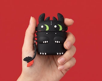 Coque AirPods Dragon Silicone Mignonne | Anime Kawaii Cadeau | AirPods Pro 2, 4, 3, 1