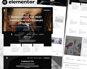 Growva WordPress Elementor Template Kit | Creative Agency, Freelancers, Designers & Web Developers (Digital download)
