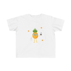 T-shirt wetenschapper ananas peuter, STEM-wetenschappelijke outfit voor kinderen, grappig T-shirt voor jongens en meisjes
