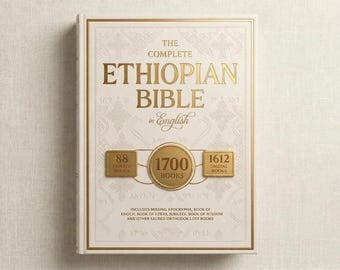 The Complete Ethiopian Bible in English – with Apocrypha, Enoch & Jubilees Hard Cover Edition