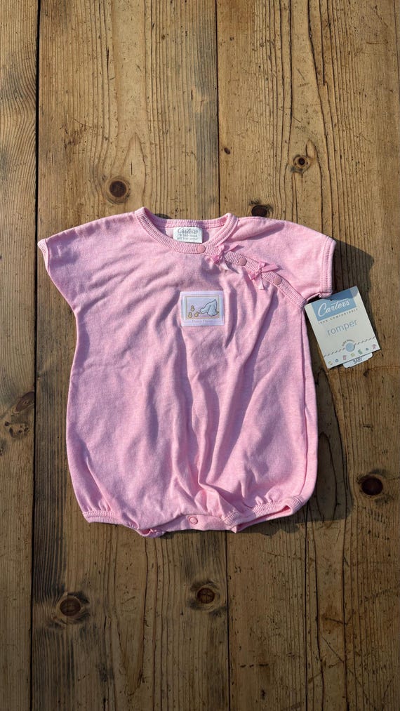 Vintage Carters Baby Girl Romper