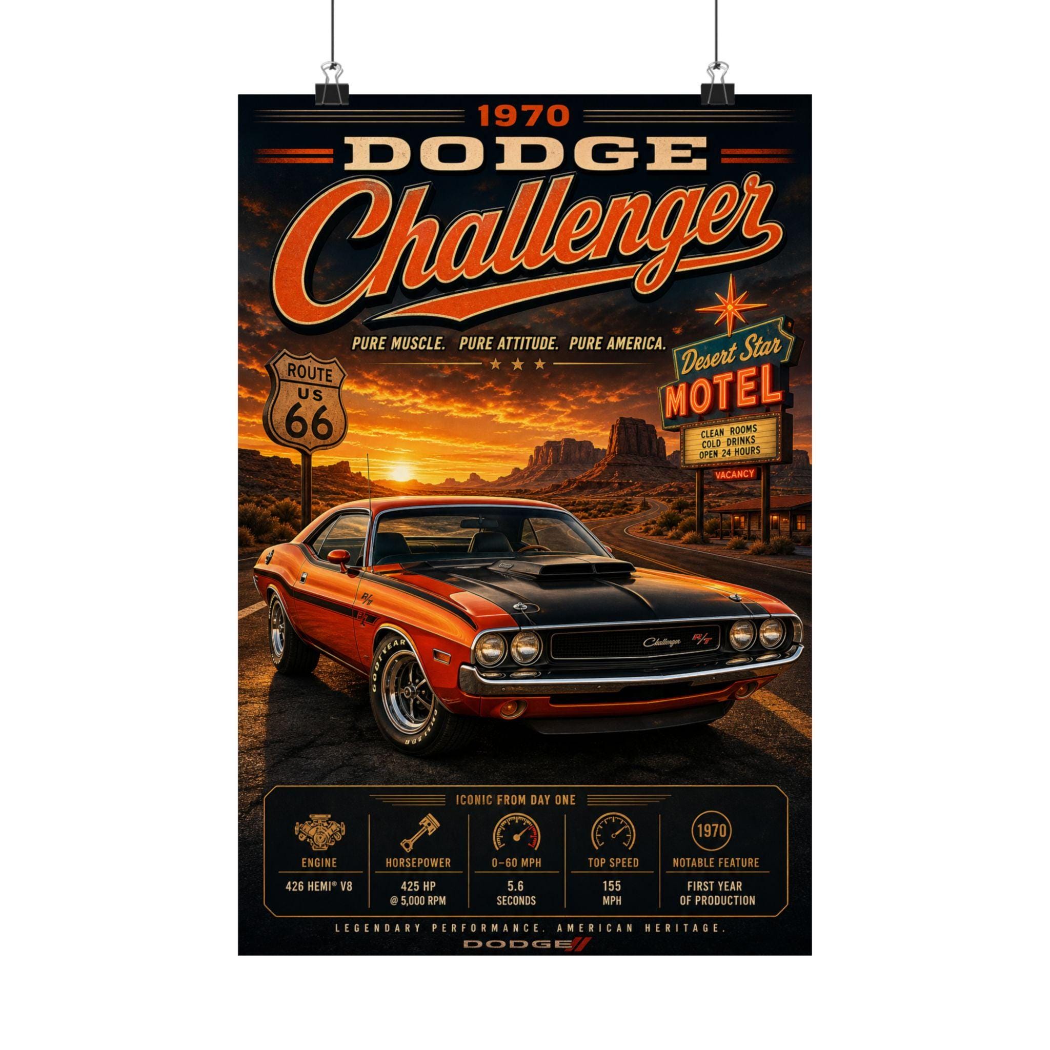 Dodge Challenger Poster - Etsy