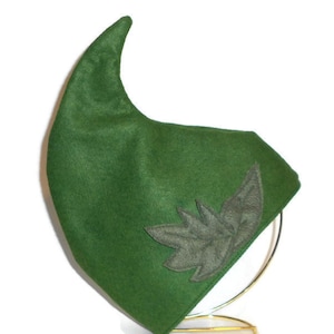 Made to order- Woodland Elf Hat - Wool Felt Elf Hat - Green Pointy Elf Costume / Wood Elf / Rensissance festival costume - Pixie - Fairy hat