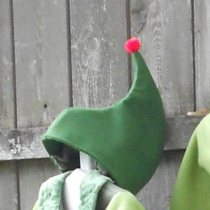 Christmas Elf Hat - Christmas prep elf costume - landing elf hat -wool felt elf hat - green elf hat