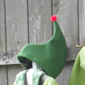 Christmas Elf Hat - Christmas elf costume - prep and landing elf hat -wool felt elf hat - green elf hat