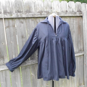 Ready to ship - BLACK SIZE SMALL -Mens Renaissance Shirt - Pirate Shirt - Peasant Shirt for Medieval Fair Costume / Renaissance Costume