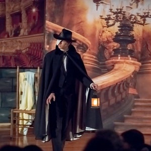 Standard Black Circle Cloak - Masquerade Costume, Phantom of the Opera Cloak - NO BEADING - Drosselmeyer costume - nutcracker