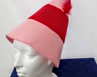 Jovi the Elf Hat - Christmas elf costume -Elf costume hat - felt elf hat - pink and red elf hat