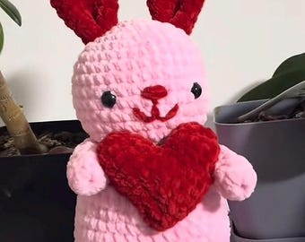 ピンクのウサギの手作り