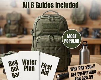 Tactical Prepper Bundle PDF | Bug Out Bag, Water, Defense, Off-Grid Power (Digital Download)