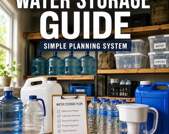 Emergency Water Storage Guide | Household Planning Checklist (PDF)