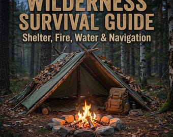 Wilderness Survival Guide | Shelter, Water, Fire, Navigation Skills (PDF Download)