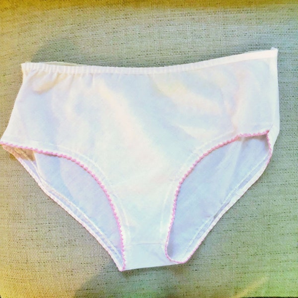 50s Grannycore Womens Vintage Cotton Underwear Unusual Oddity Pink Pretty