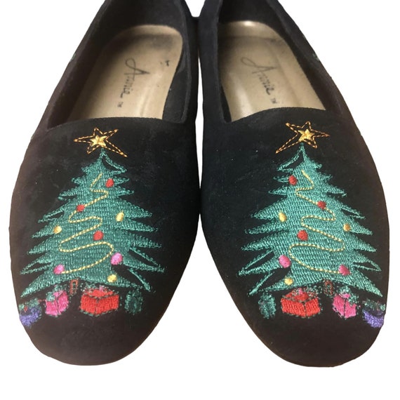 Vtg Grannycore Ugly Christmas Shoes Womens Size 9… - image 2