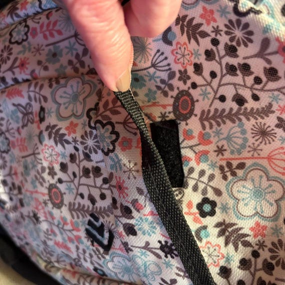 Floral Pattern Backpack With Multi-Compartment De… - image 8