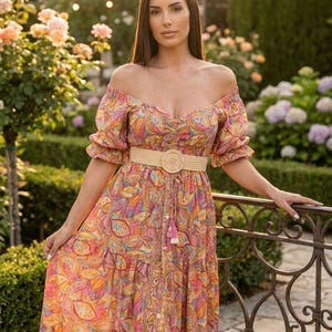 paris themed party dress SPRINGTIME IN PARIS DRESS  Fiori Couture