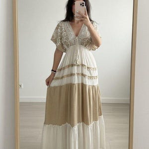 White Boho Dress Hippie Long - Etsy White Boho Dress Hippie Long - Etsy