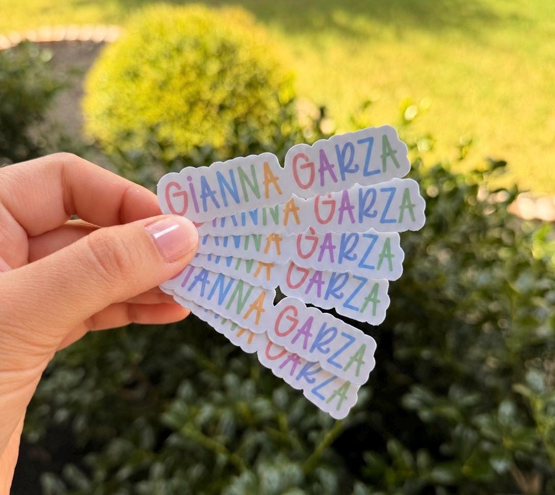 Personalized Waterproof Name Labels for Kids | Back to School Supply Stickers