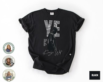 Camiseta estilo bootleg vintage de los 90, camiseta retro Comfort Colors de Kanye West, camiseta de rapero Kanye West, camisetas unisex de moda resistente.