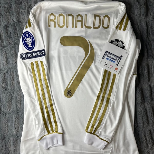 Maillot Real Madrid Cristiano Ronaldo #7 Ligue des Champions domicile 2011/12 manches longues