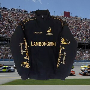Lamborghini F1 Racing Jacket,nascar Racing Bomber Jacket F1 Racing Jacket,oversized Jacket,street Style, 90s Streetwear