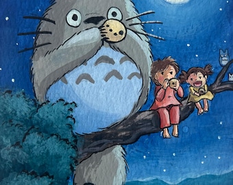 Mein Nachbar Totoro Kunstdruck, Poster, Malerei, Studio Ghibli Art