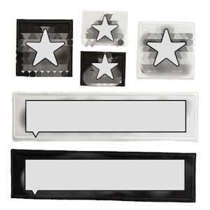 Iron-on patch embroidered decoration patch écusson creative hobby sport badge fashionable men women black and white iron on DIY