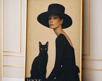 Lámina decorativa de estilo clásico de la alta sociedad / Decoración con estética de la alta sociedad / Póster chic parisino (Descarga digital)