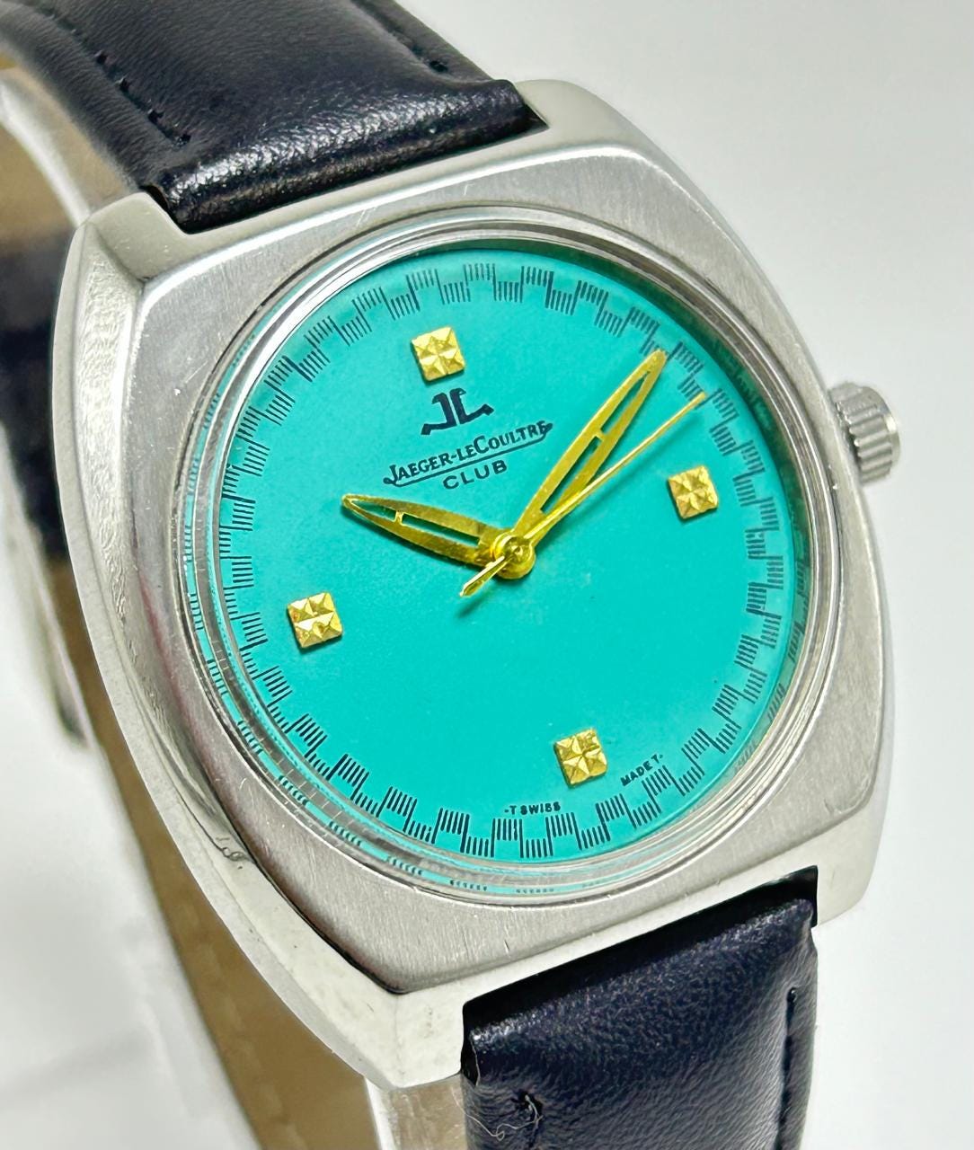 Rare Vintage Jeager-Lecoultre Club Blue Dial Swiss Made Manual Winding…