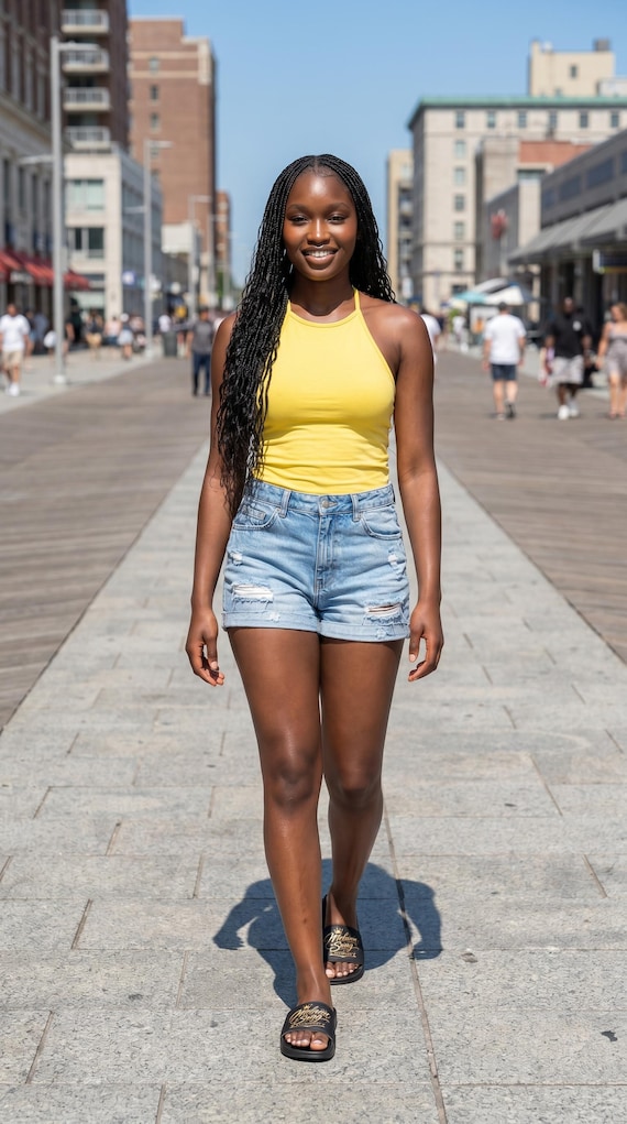 Melanin Swag University Slides-Black