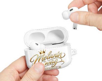 Melanin Swag University AirPods Case – Custom Protective Cover