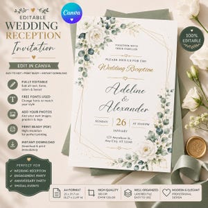 Paquete de artículos imprescindibles para la boda / Carpeta de boda / Sitio web de la boda / Programa de la boda / Hoja de cálculo de la boda / Editable en Canva / Descarga instantánea