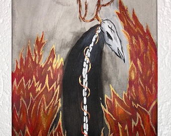 Feuer Gemälde surrealismus