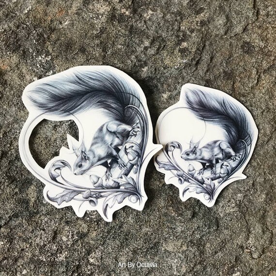 Squirrel Temporary Tattoo Squirrel Tattoo Temporary Tattoo Nature Tattoo Red Squirrel Cute Fluffy Squirrel For Squirrel Fans
