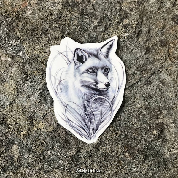 50% OFF Fox Tattoo, Fox Temporary Tattoo, Wildlife Tattoo, Beautiful Fox From the British Countryside