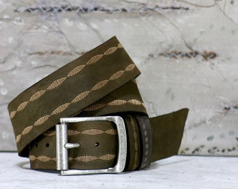 Genuine Leather Handmade Belt in 3 Colors
