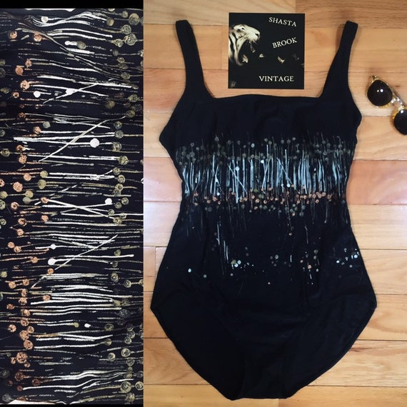 black swimsuit size 14