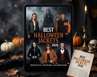 Halloween Jackets 2026 Guide | Best Halloween Jacket Ideas | Trending Costume Jackets | Gothic, Leather & Cosplay Fashion | Digital Download