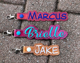 Kids Bag Tag, Kids Backpack, Custom Name Bag Tag, Sports Bag Tag, Kids Keychain, School Backpack Tag, Personalized Keychain, Bag Accessory