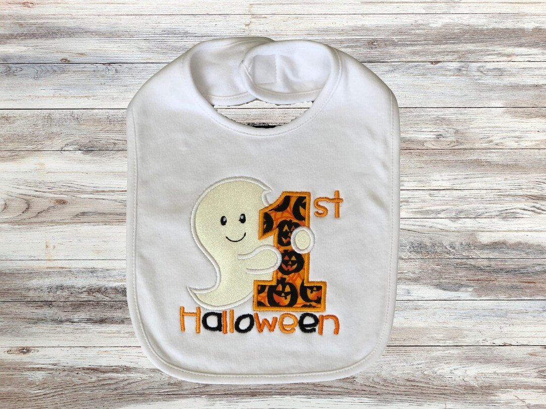Halloween Bib, First Halloween, Baby Halloween Bib, 1st Halloween Bib