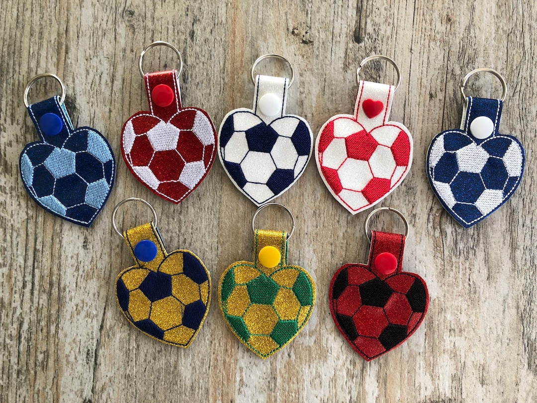 Soccer Keychain, Soccer Ball Keychain, Soccer Bag Tag, Team Keychain, Love Soccer, Soccer Mom